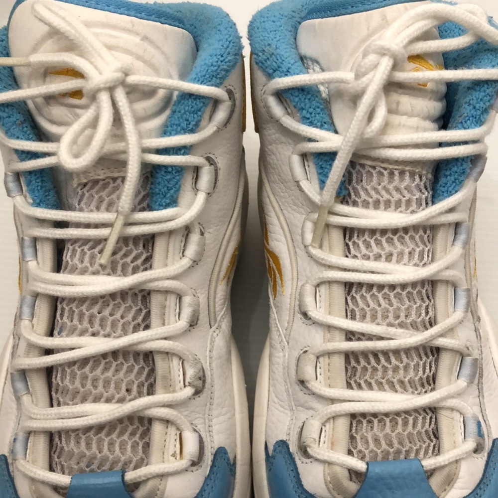 REEBOK QUESTION MID HOME IVERSON DENVER NUGGETS BASKETBALL SNEAKERS MENS S 9.5 - Picture 13 of 16